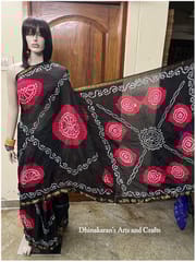 Moha Art Silk Bandhani Saree