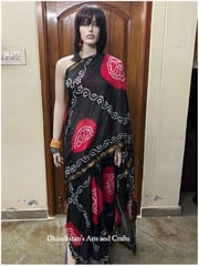 Moha Art Silk Bandhani Saree