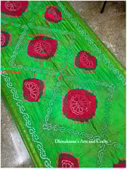 Moha Art Silk Bandhani Saree