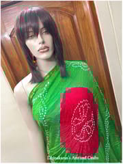 Moha Art Silk Bandhani Saree