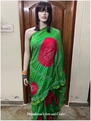 Moha Art Silk Bandhani Saree
