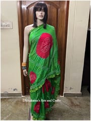 Moha Art Silk Bandhani Saree