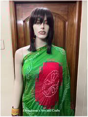 Moha Art Silk Bandhani Saree
