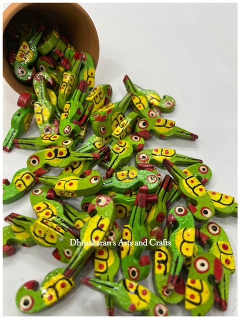 Green Parrot Buttons