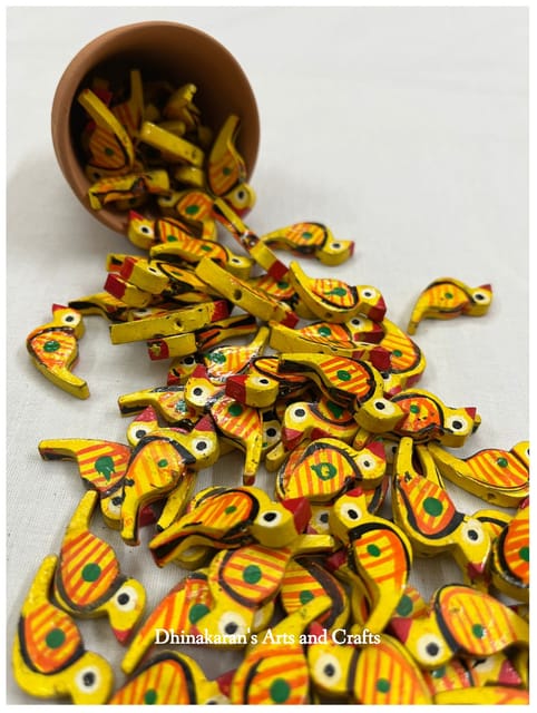 Yellow Chidiyaa Buttons