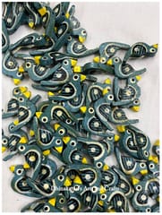 Greyish Blue Chidiyaa Buttons