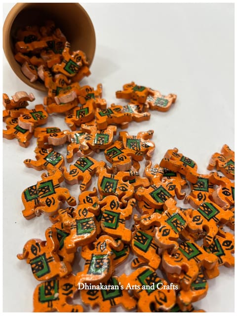Orange Elephant Buttons