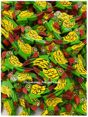 Green Big Parrrot Buttons