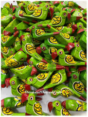 Green Big Parrot Buttons