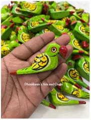 Green Big Parrot Buttons