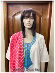 Peach Lehariya Dupatta