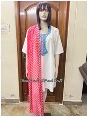 Peach Lehariya Dupatta