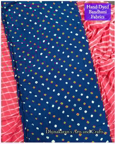 DESI BLUE Bandhani Fabric