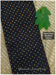 GALAXY BLACK Bandhani Fabric
