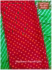 DESI RED Bandhani Fabric