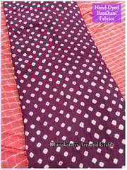 WINE Bandhani Fabric