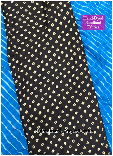 NAKSHATRA BLACK Bandhani Fabric