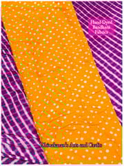 TURMERIC YELLOW Bandhani Fabric