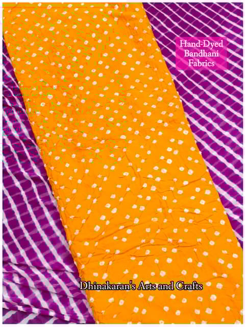 TURMERIC YELLOW Bandhani Fabric