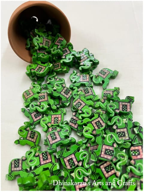 Green Elephant Buttons