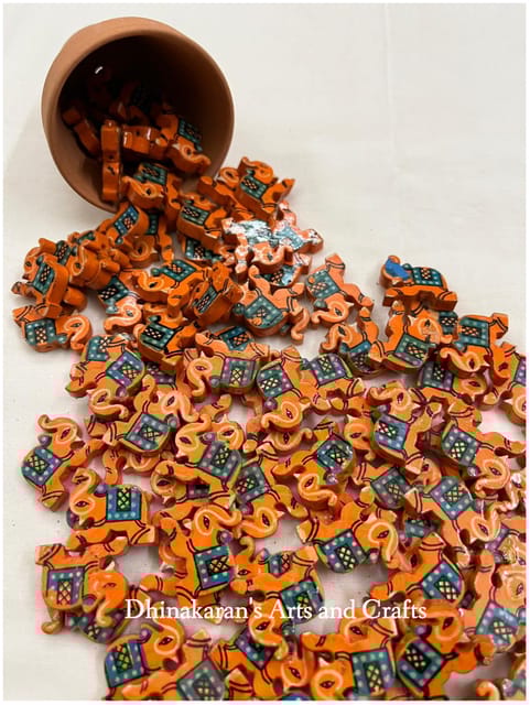 Orange Elephant Buttons