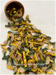 Yellow Peacock Buttons