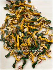 Yellow Peacock Buttons