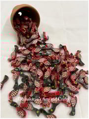 Red Peacock Buttons