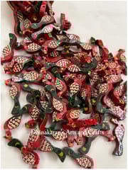 Red Peacock Buttons