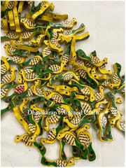 Yellow Peacock Buttons