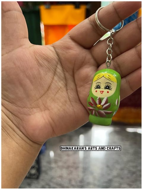 Handpainted Doll Keychain