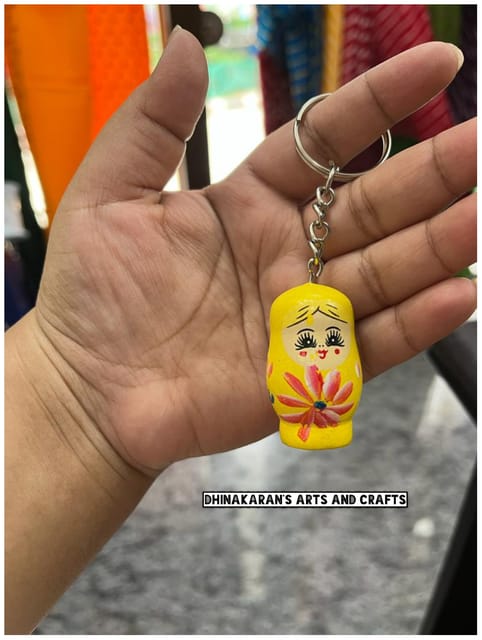 Handpainted Doll Keychain