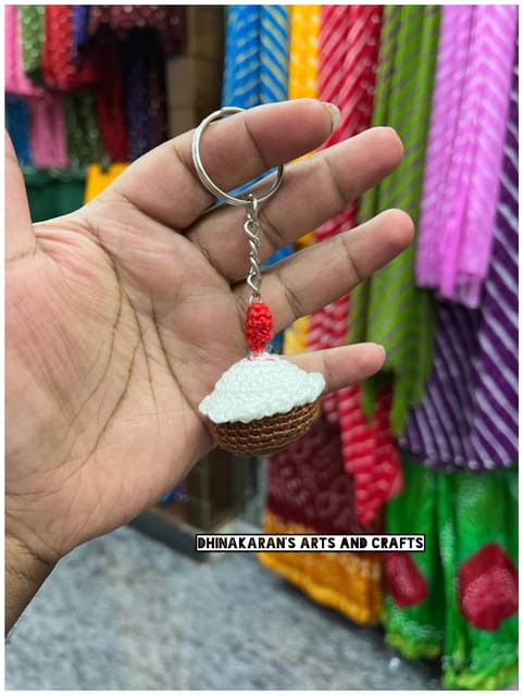 CupCake Crochet Keychain