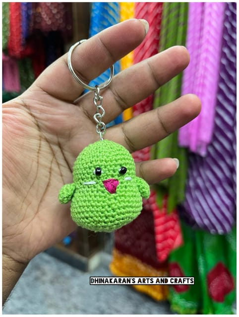 Love Bird Crochet Keychain