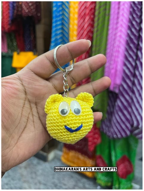Bear Crochet Keychain