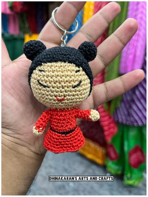 Samurai Crochet Keychain