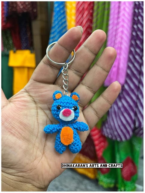 Bear Crochet Keychain