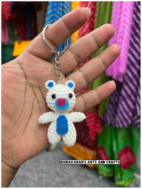 Bear Crochet Keychain