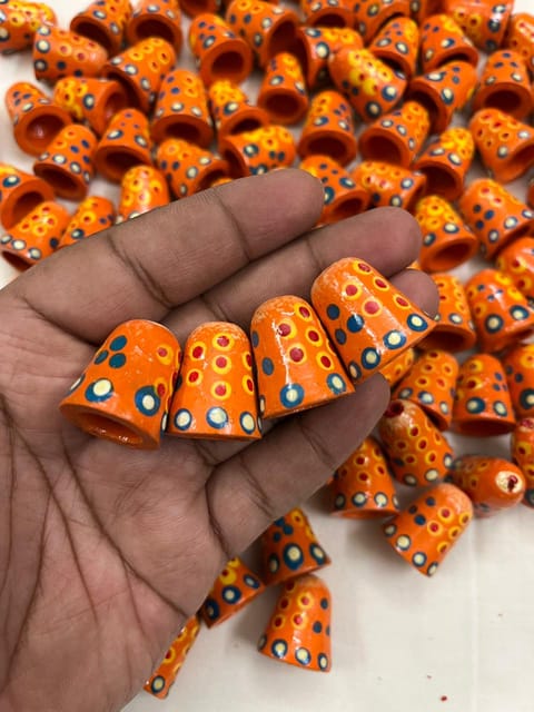 Handpainted Bell Buttons
