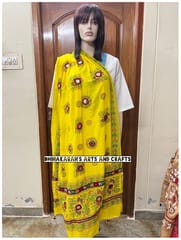 Ethnic Kutchwork Dupatta - YELLOW
