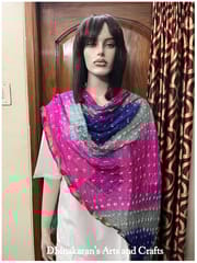 Multicolor Art Silk Bandhani Dupatta