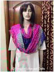 Multicolor Art Silk Bandhani Dupatta