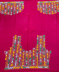 Floral Kanthawork Blouse Piece
