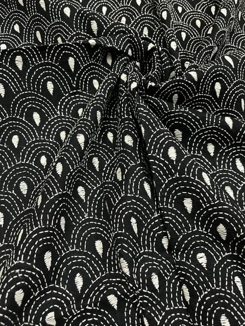 Waves Full Kanthawork Blouse Piece
