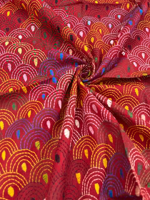 Waves Full Kanthawork Blouse Piece