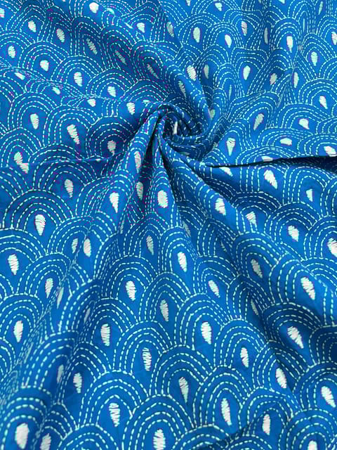 Waves Full Kanthawork Blouse Piece