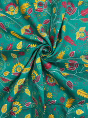 Floral Full Kanthawork Blouse Piece