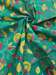 Floral Full Kanthawork Blouse Piece