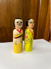 Miniature Indian Couple Dolls