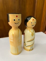 Miniature Indian Couple Dolls